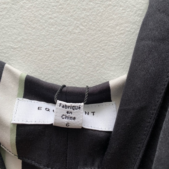 Equipment - NWT Aita Striped Satin Silk Blend Slip Dress - Picture 11 of 11